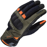LS2 Air Raptor Gloves - Green / Blue / Hi Viz Orange